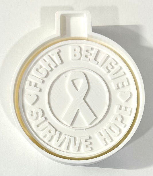 Fight Cancer Circle Freshie Custom