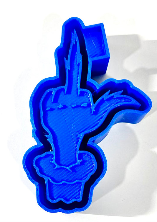 Green Guy Middle Finger Silicone Mold