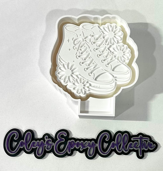 Floral Converse Silicone Mold
