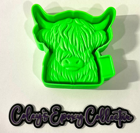 3D Highland Cow Silicone Mold