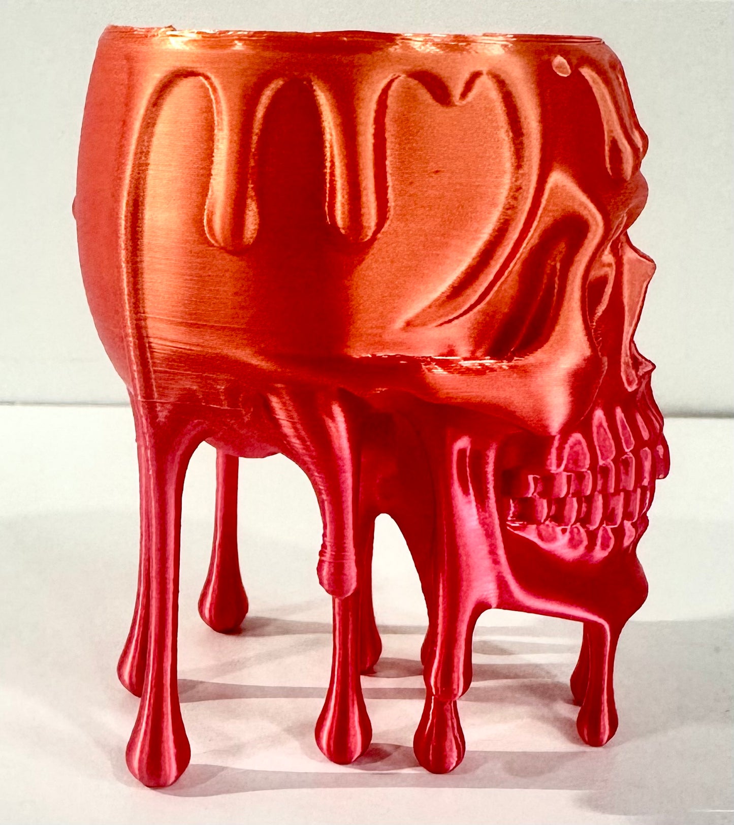 Small Drippy Skull Planter