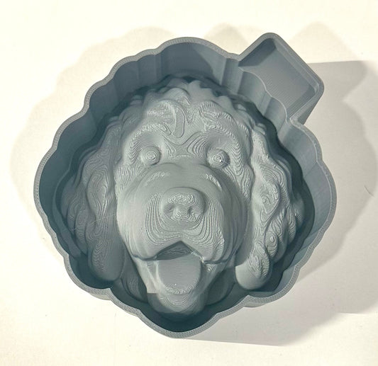 3D Goldendoodle Silicone Mold