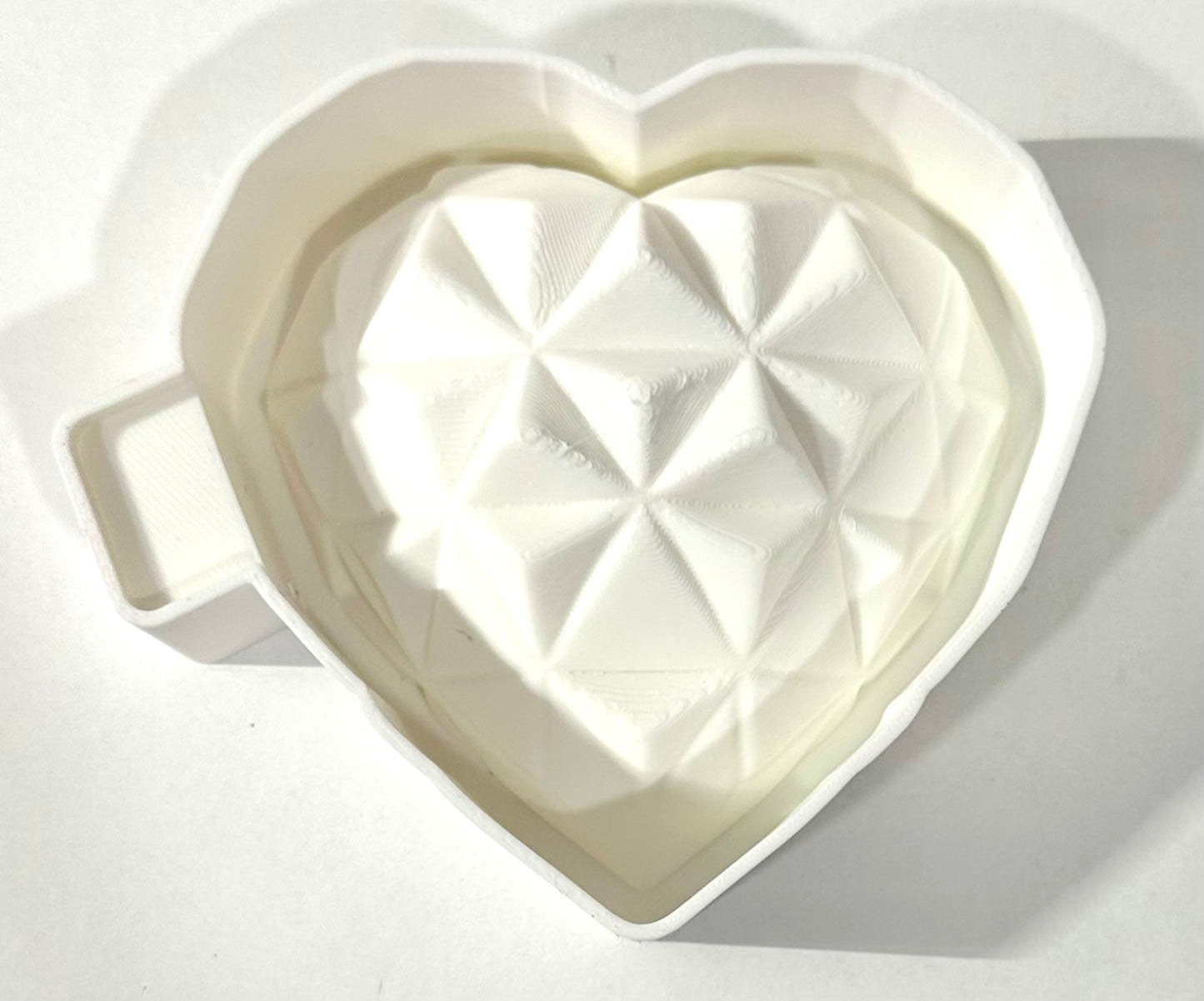 3D Geometrical Heart Silicone Mold