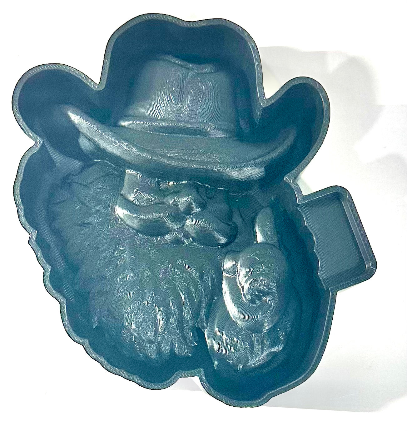 3D Cowboy Santa Silicone Mold