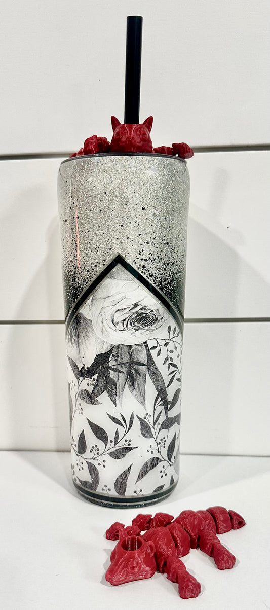 Articulated Fox Straw Topper