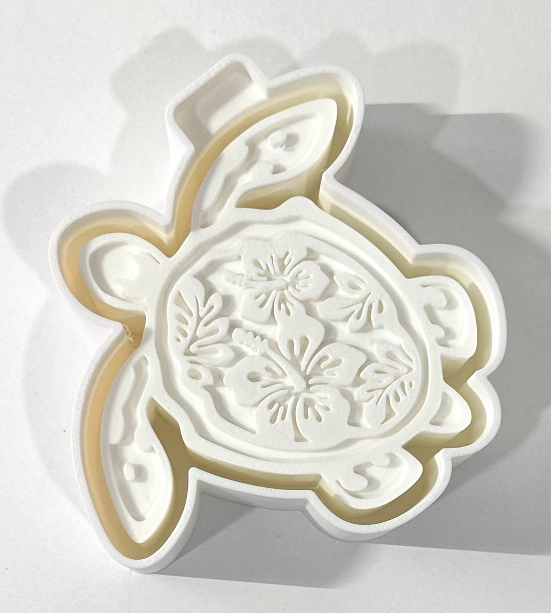 Floral Turtle Silicone Mold