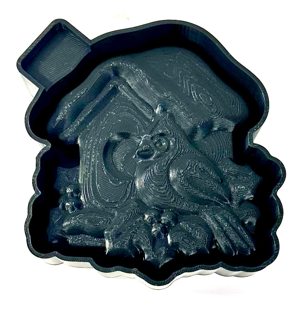 3D Cardinal Bird House Silicone Mold