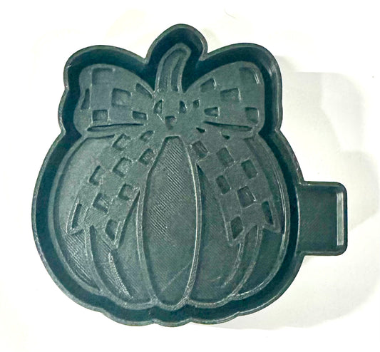 Pumpkin Checker Bow Silicone Mold
