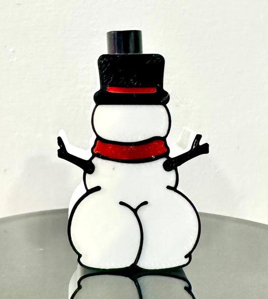 Snowman Booty Straw Topper