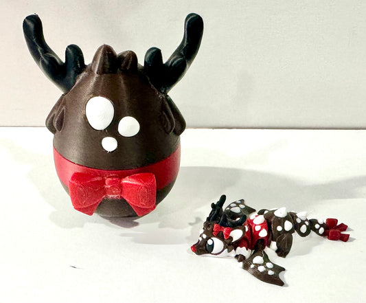 Reindeer Bow Dragon w/ Egg