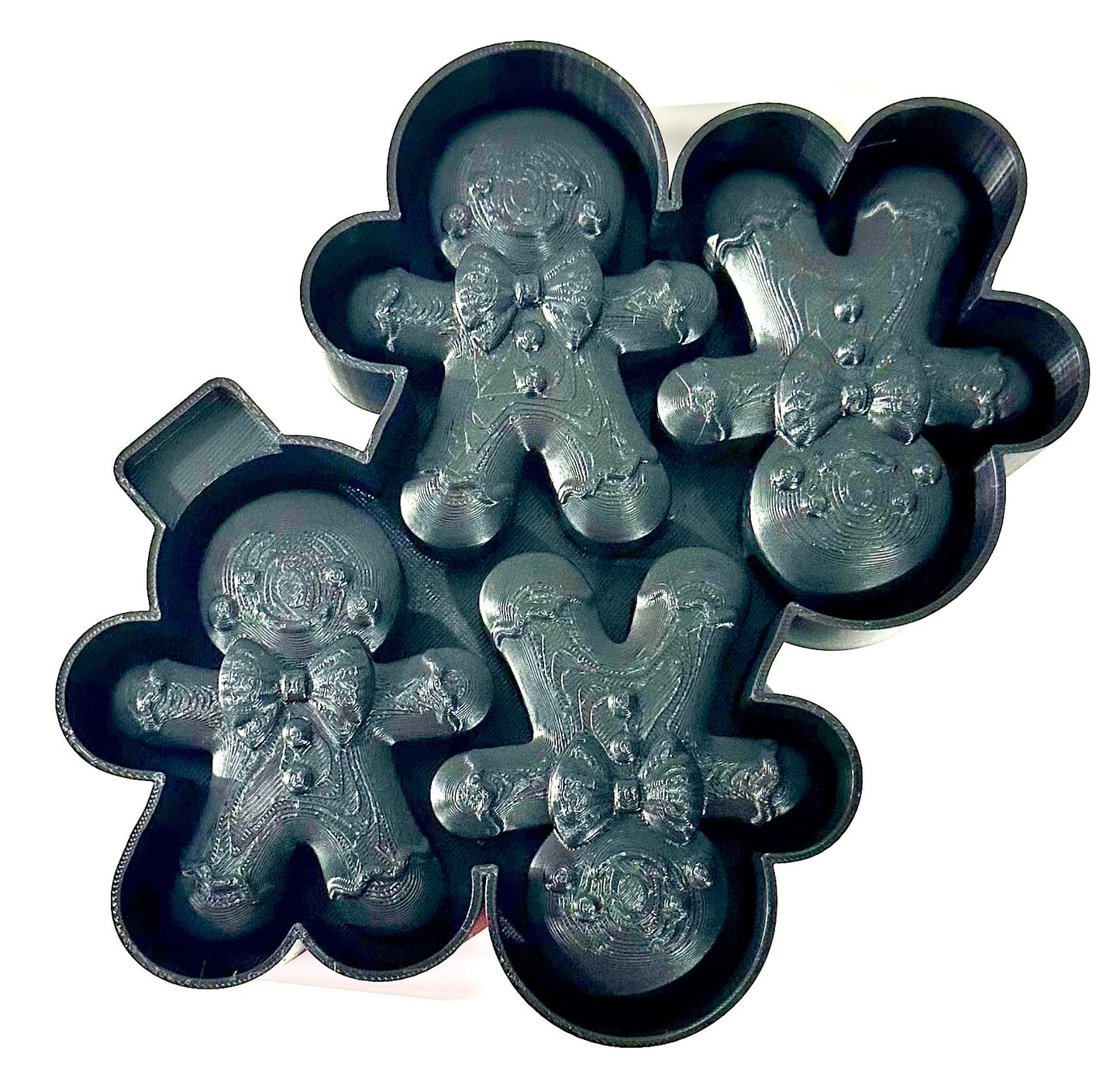 3D Gingerbread Ornament Set Silicone Mold