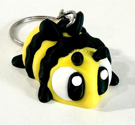 Articulated Bumble Bee Keychain