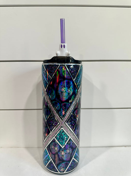 Ghost Middle Finger Straw Topper