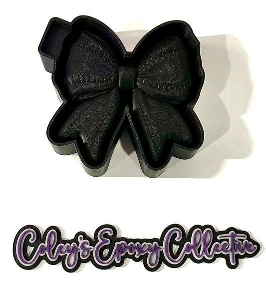 3D Baseball Bow Silicone Mold