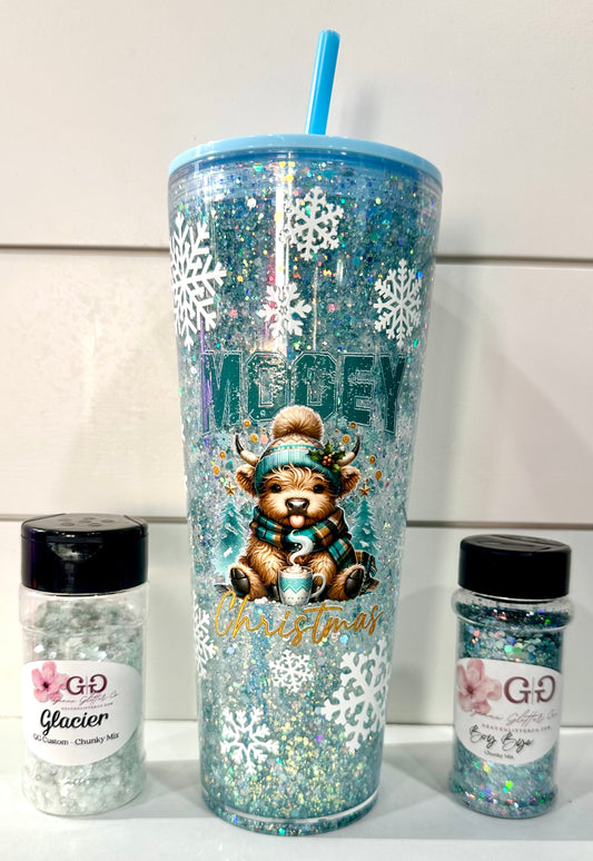 Mooey Christmas 24oz Acrylic Snowglobe