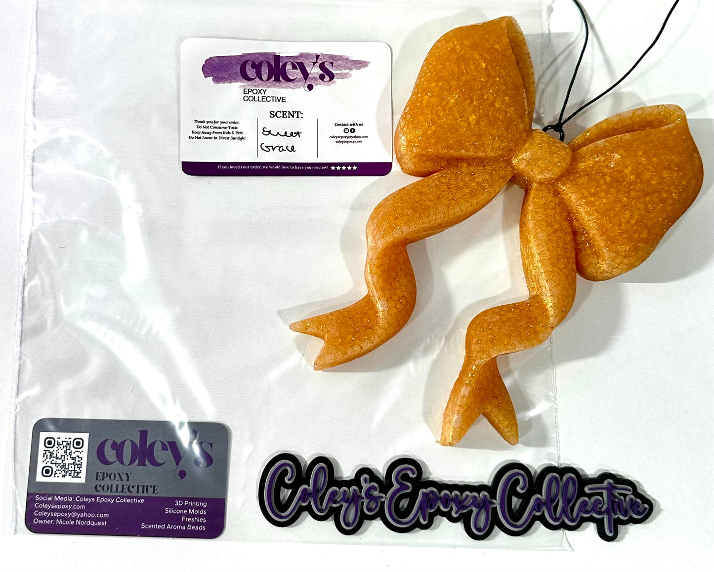 3D Coquette Bow Supersized Freshie RTS