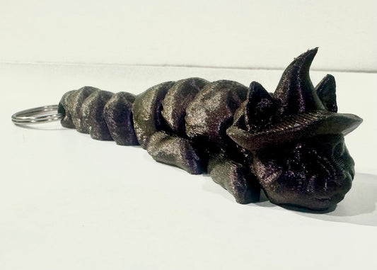 Articulated Witchy Cat Keychain