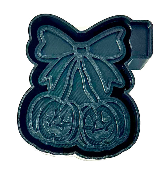 Pumpkin Bow Cherries Silicone Mold