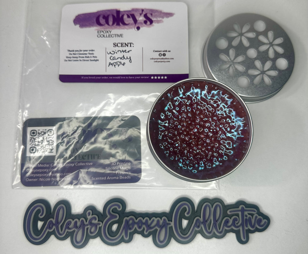 Winter Candy Apple RTS Freshie Tin