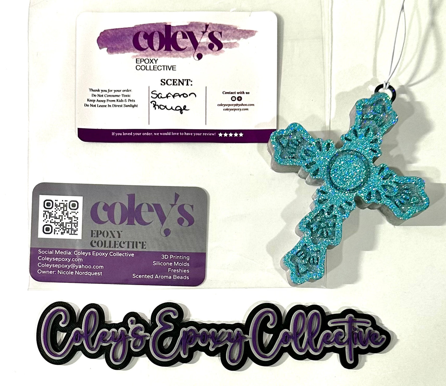 Teal Cross RTS Freshie