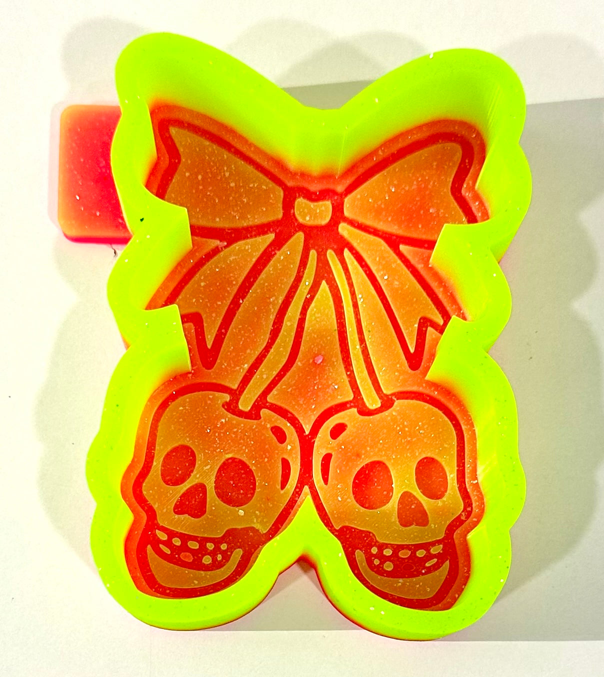 Skull Bow Cherries Silicone Mold