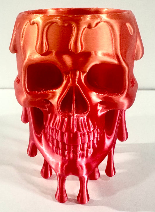 Small Drippy Skull Planter