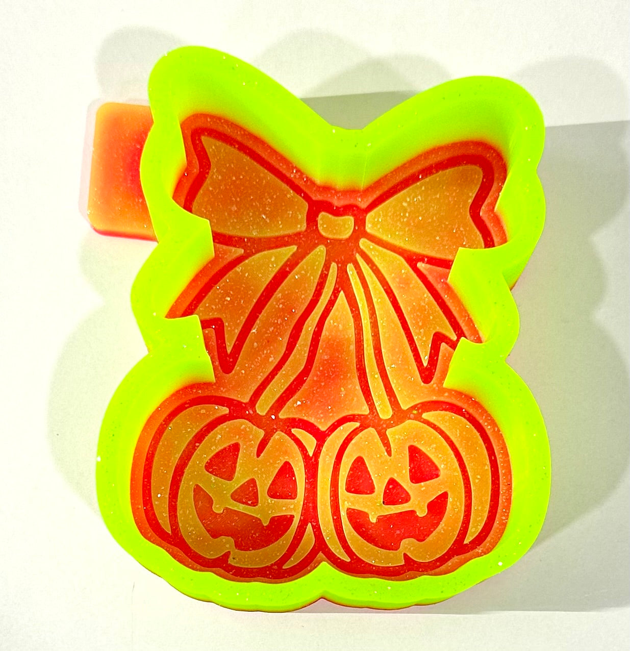 Pumpkin Bow Cherries Silicone Mold