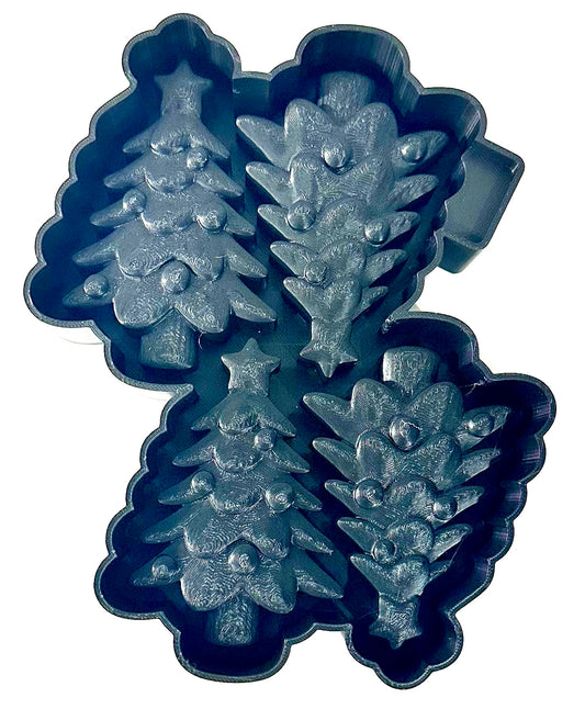 3D Christmas Tree Ornament Set Silicone Mold