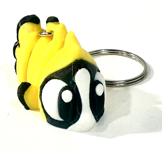 Articulated Butterflyfish Keychain