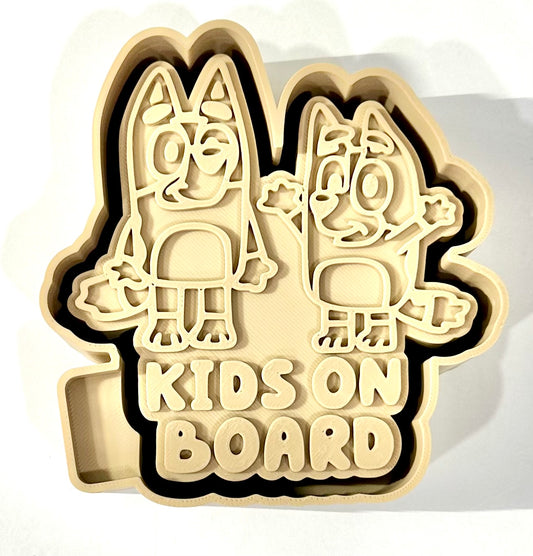 Kids On Board Silicone Mold