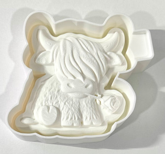 3D Highland Rose Silicone Mold