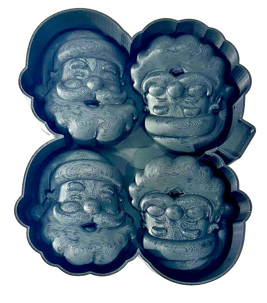 3D Santa Ornament Set Silicone Mold