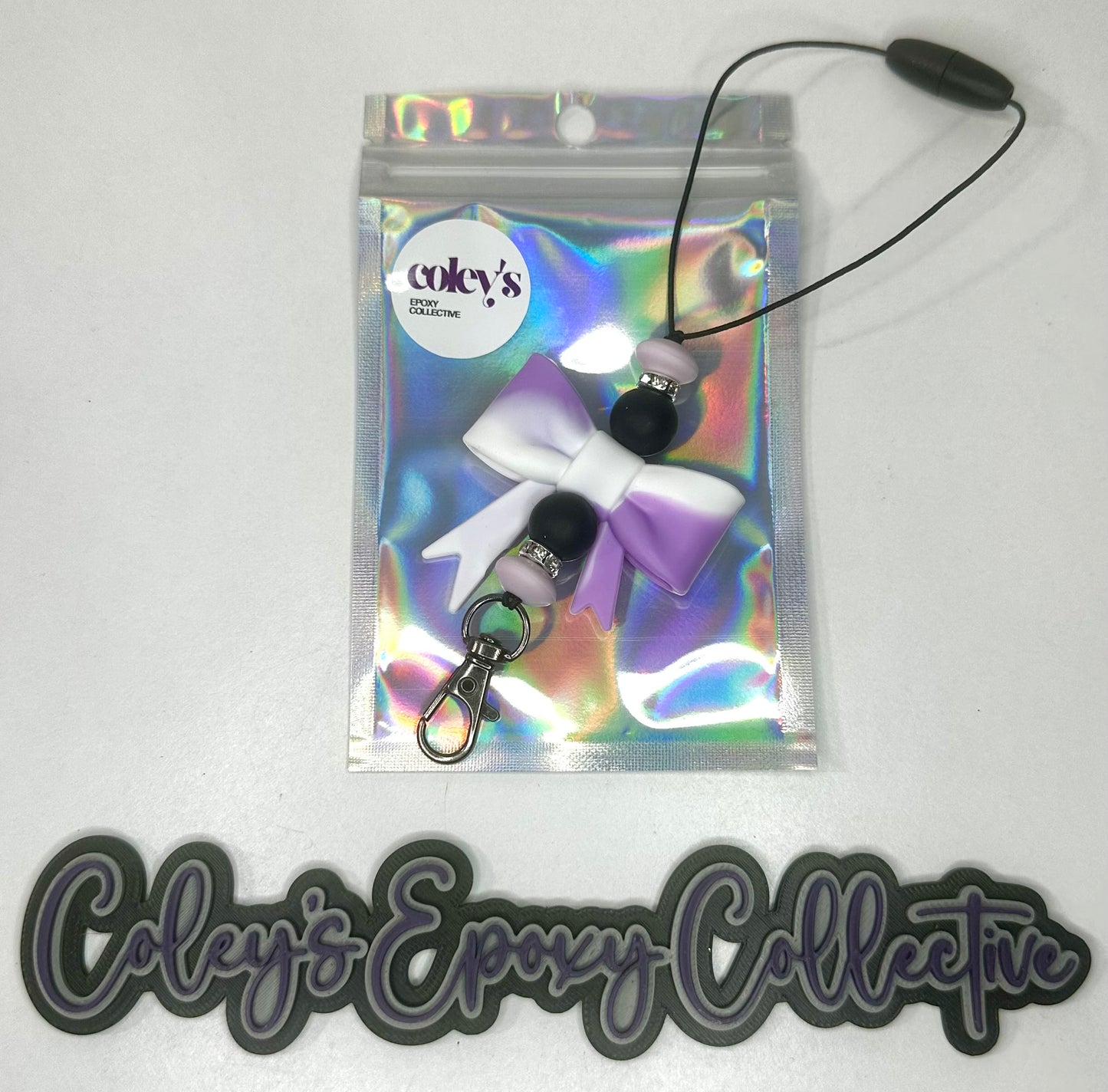 Purple Tie Dye Small Bow