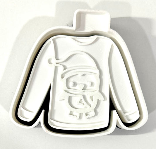 Ugly Christmas Sweater Penguin Silicone Mold