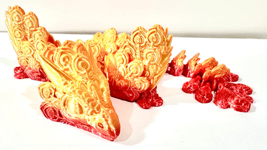 Large Articulated Peacock Dragon