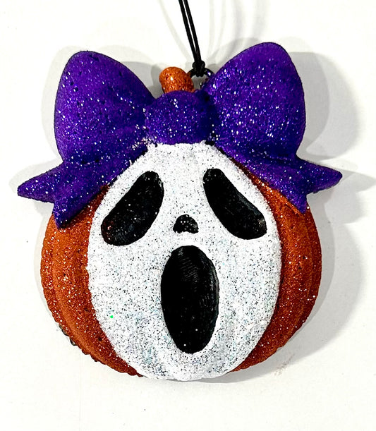 Ghostie Face Pumpkin Freshie RTS