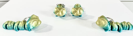 Articulated Gecko Keychain