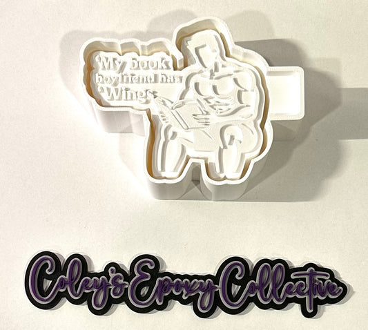 Book Boyfriend Has Wings Silicone Mold