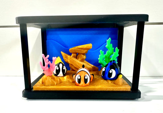 Articulated Fish W/ Fishtank