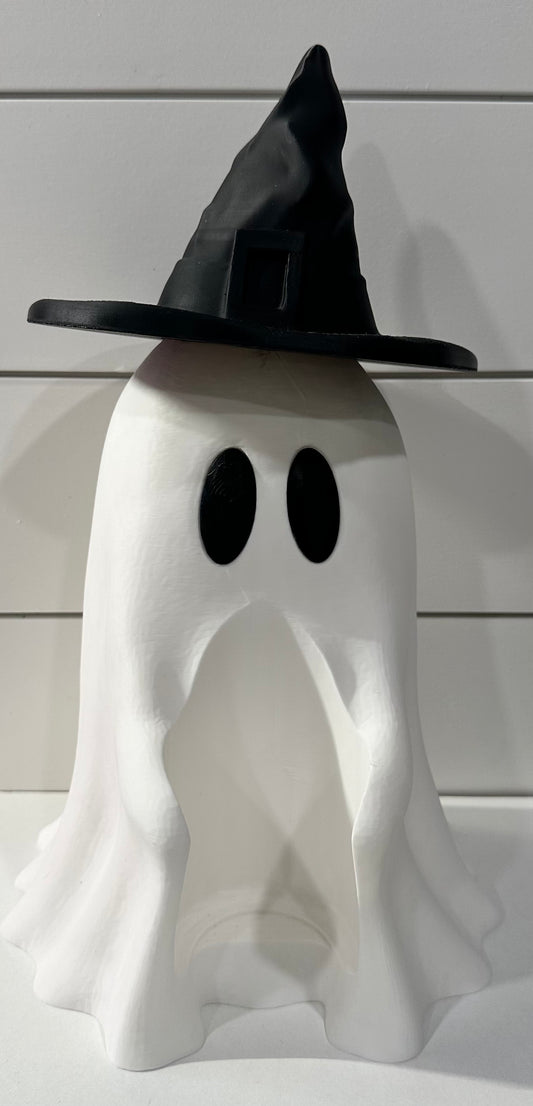 Can Holder Ghostie W/ Witches Hat