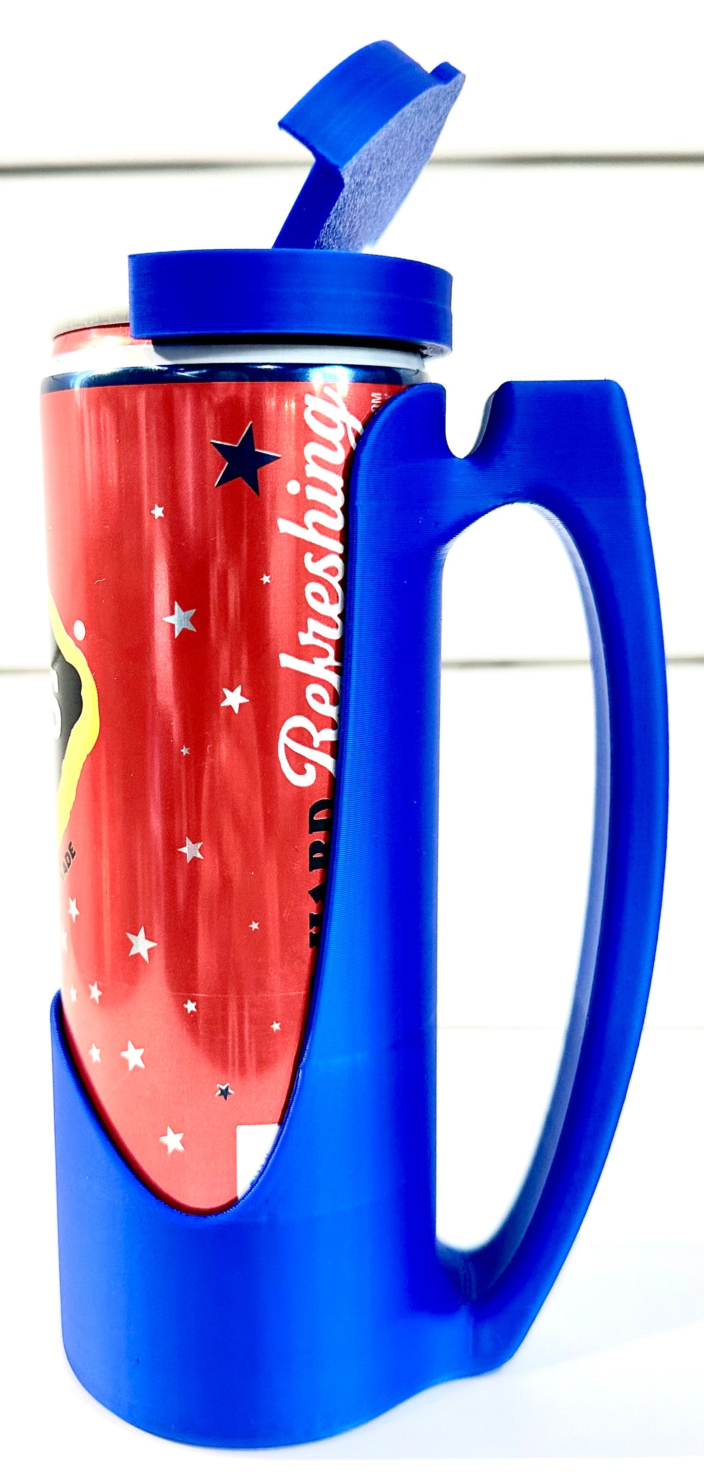 Slim Can Holder With Flip Up Top