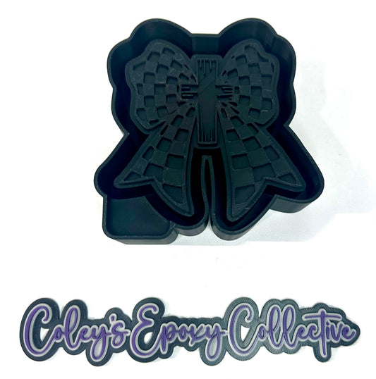 Checker Bow Cross Silicone Mold