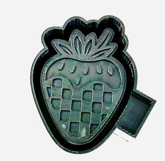 Checker Strawberry Silicone Mold