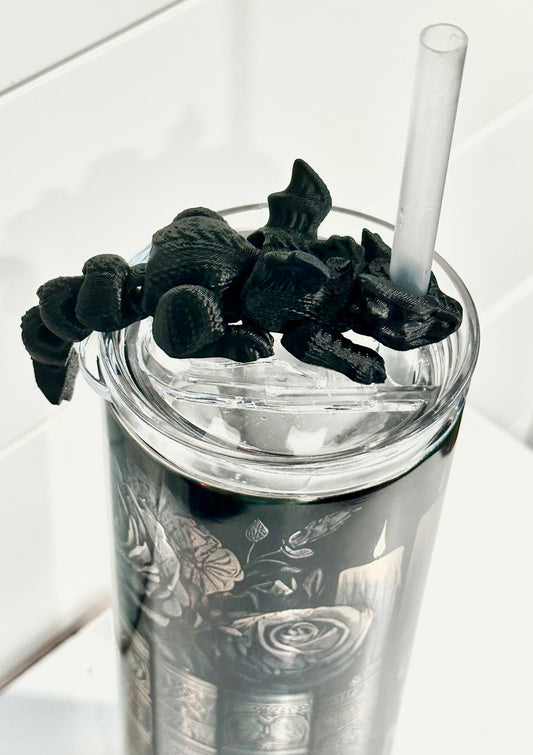 20oz Dragon Straw Topper