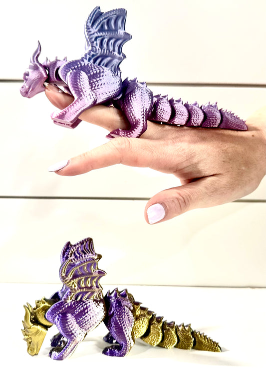 Articulated Dragon Finger Puppet