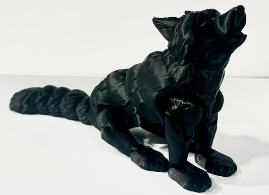 Large Articulated Howling Wolf