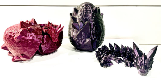 Articulated Crystal Dragon w/ Crystal Egg