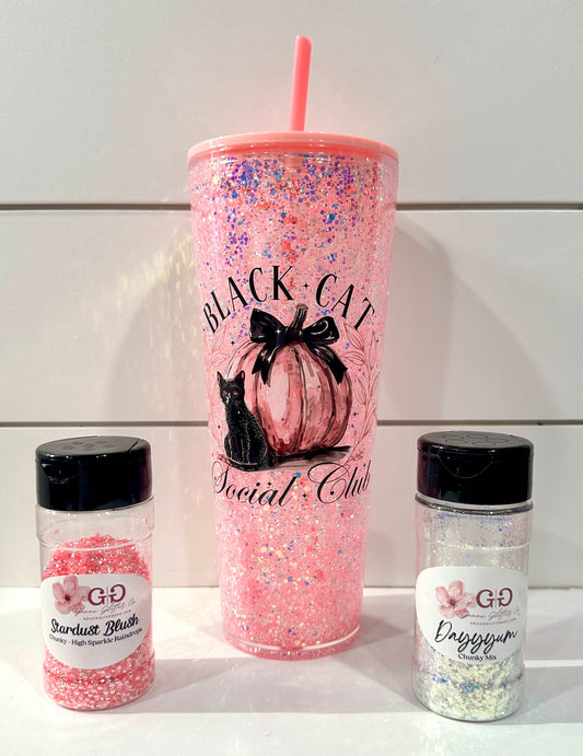 Black Cat Social Club 24oz Acrylic Snowglobe