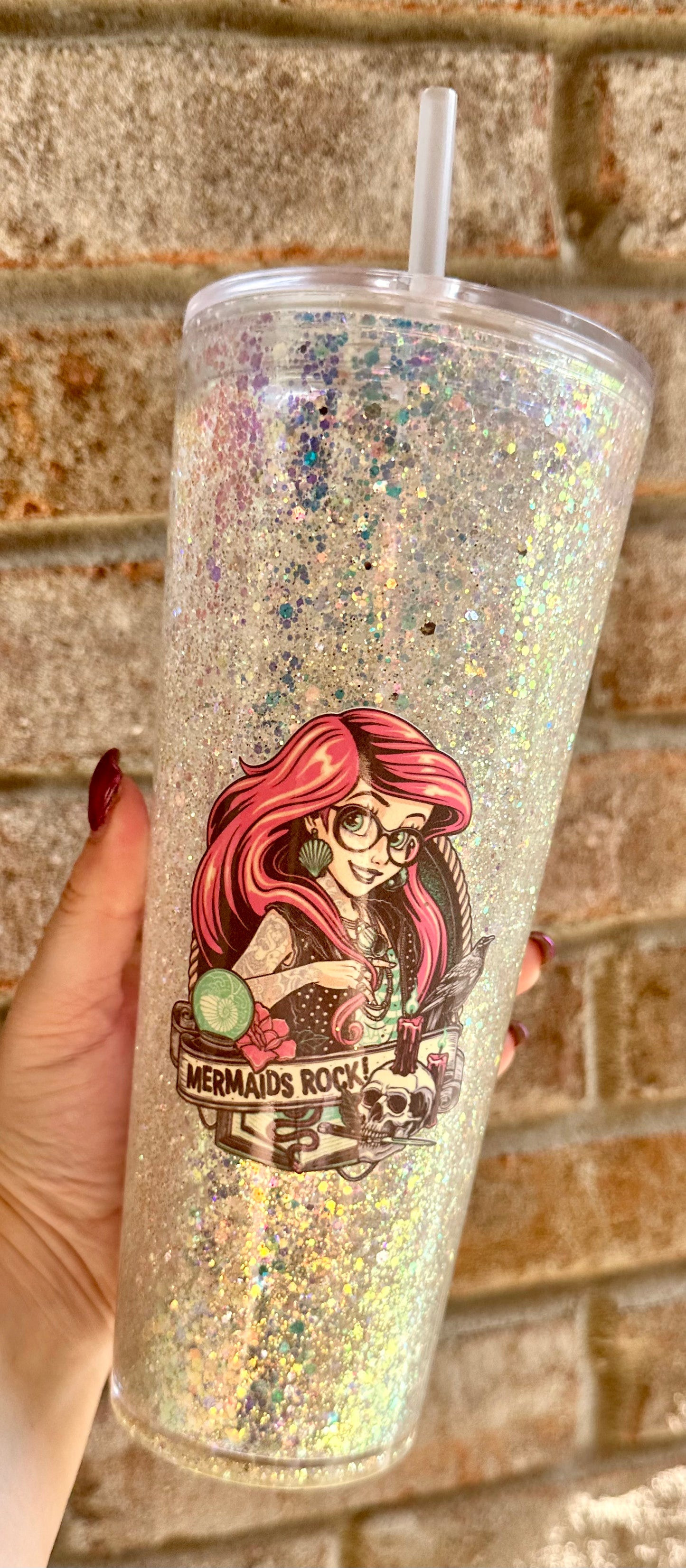 Mermaids Rock Acrylic Snowglobe