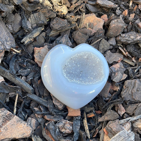 Druzy Agate Heart